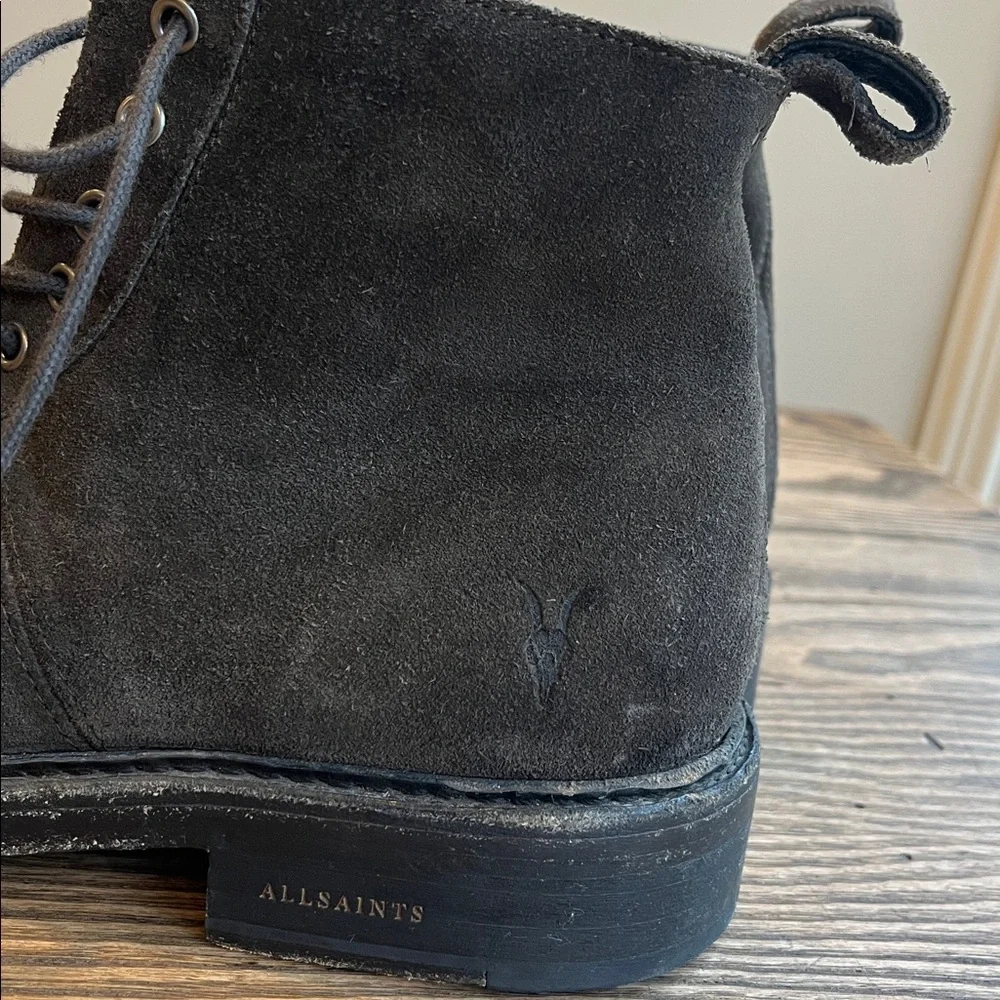All Saints Huxley Dark brown Suede Chukka Boots size 44 (10-10.5)
